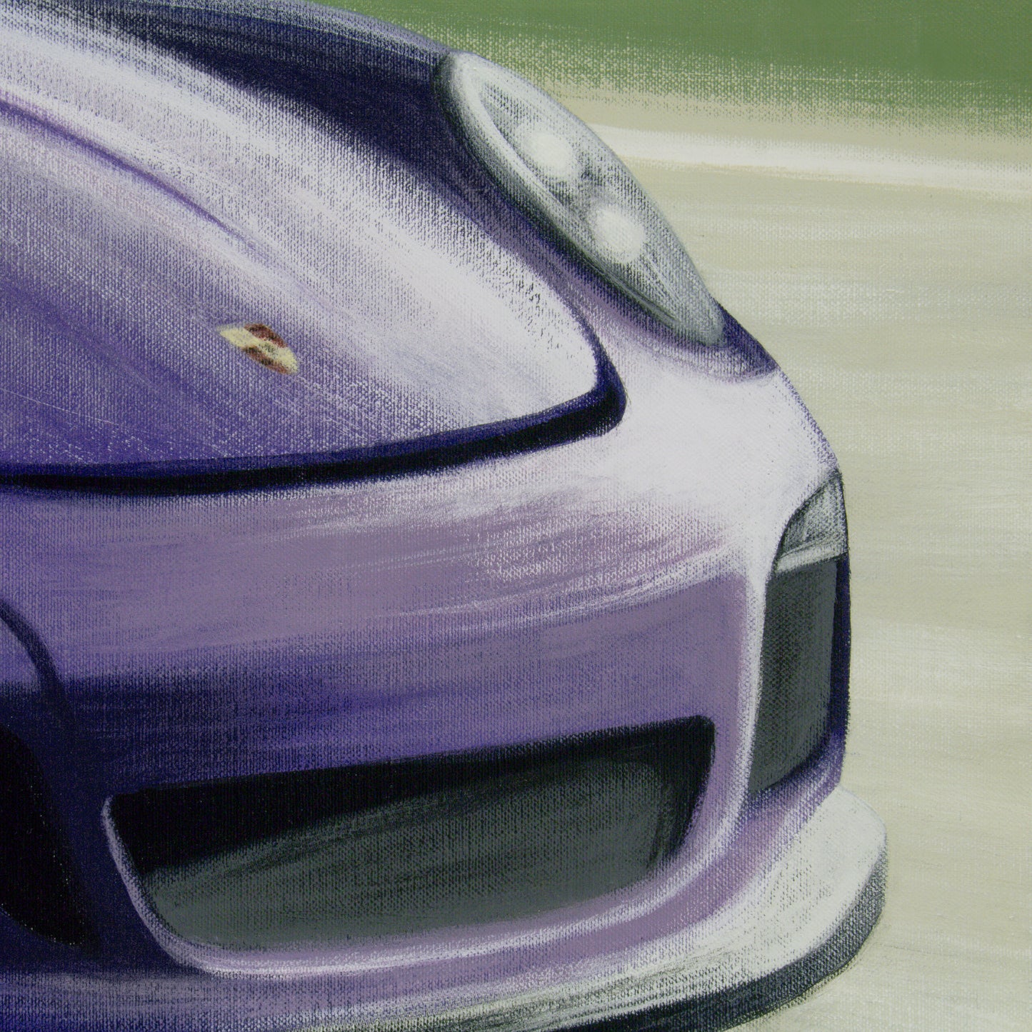 Porsche 911 GT3 RS car painting - original automotive art by artist Odin Larsen