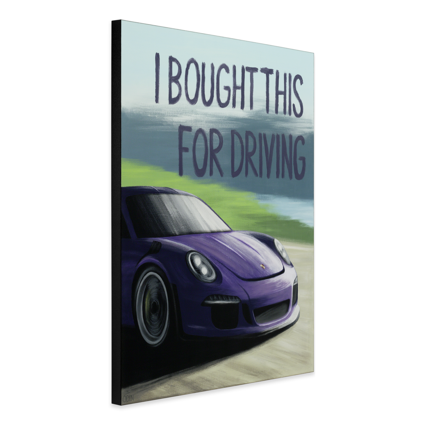 Porsche 911 GT3 RS car painting - original automotive art by artist Odin Larsen