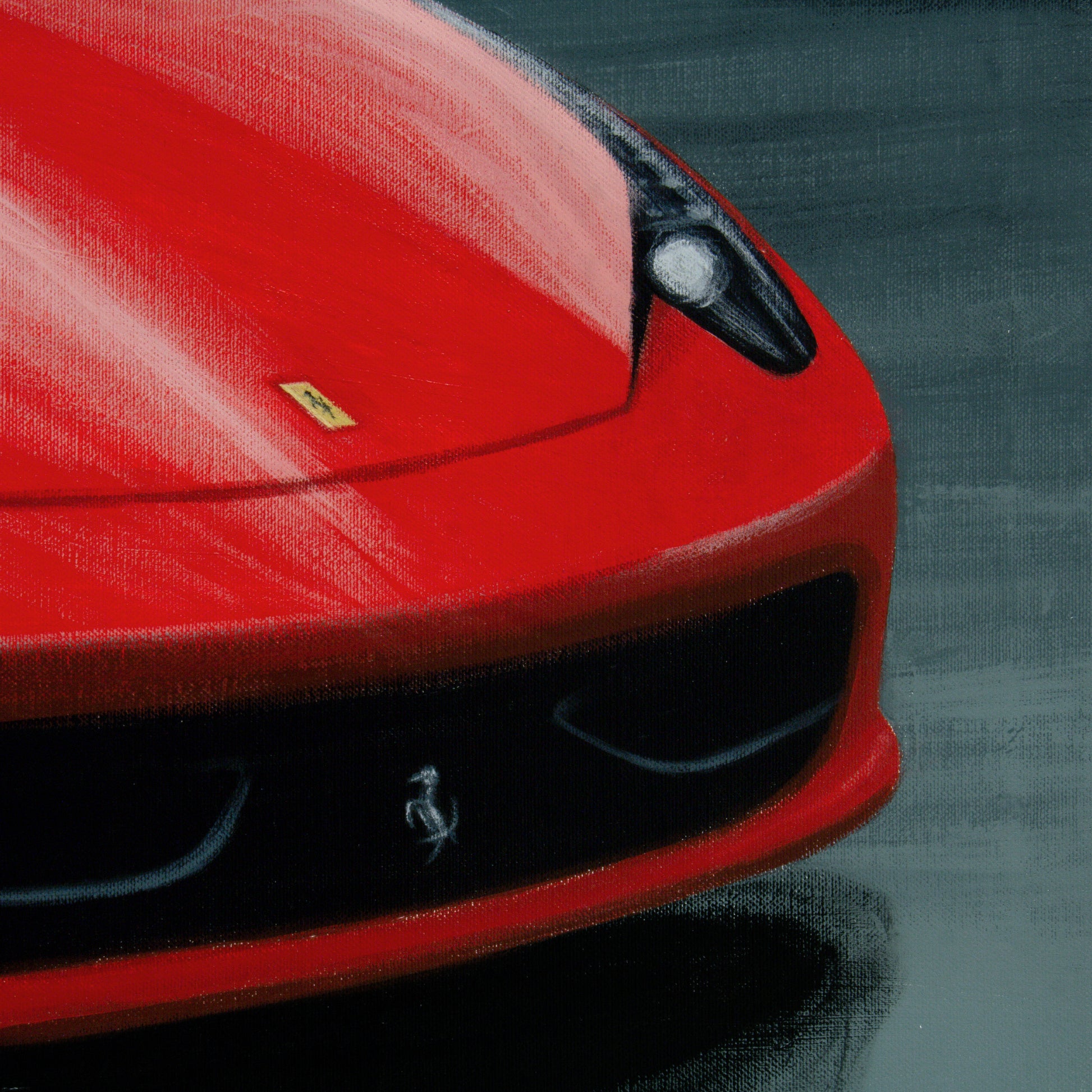 Ferrari 458 car painting - original automotive art by artist Odin Larsen