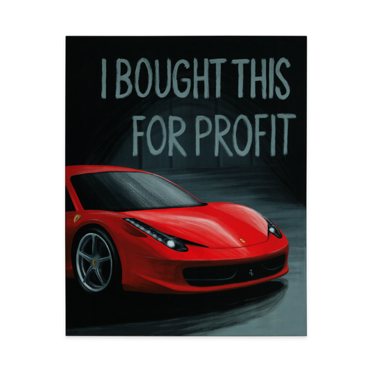 Ferrari 458 car painting - original automotive art by artist Odin Larsen