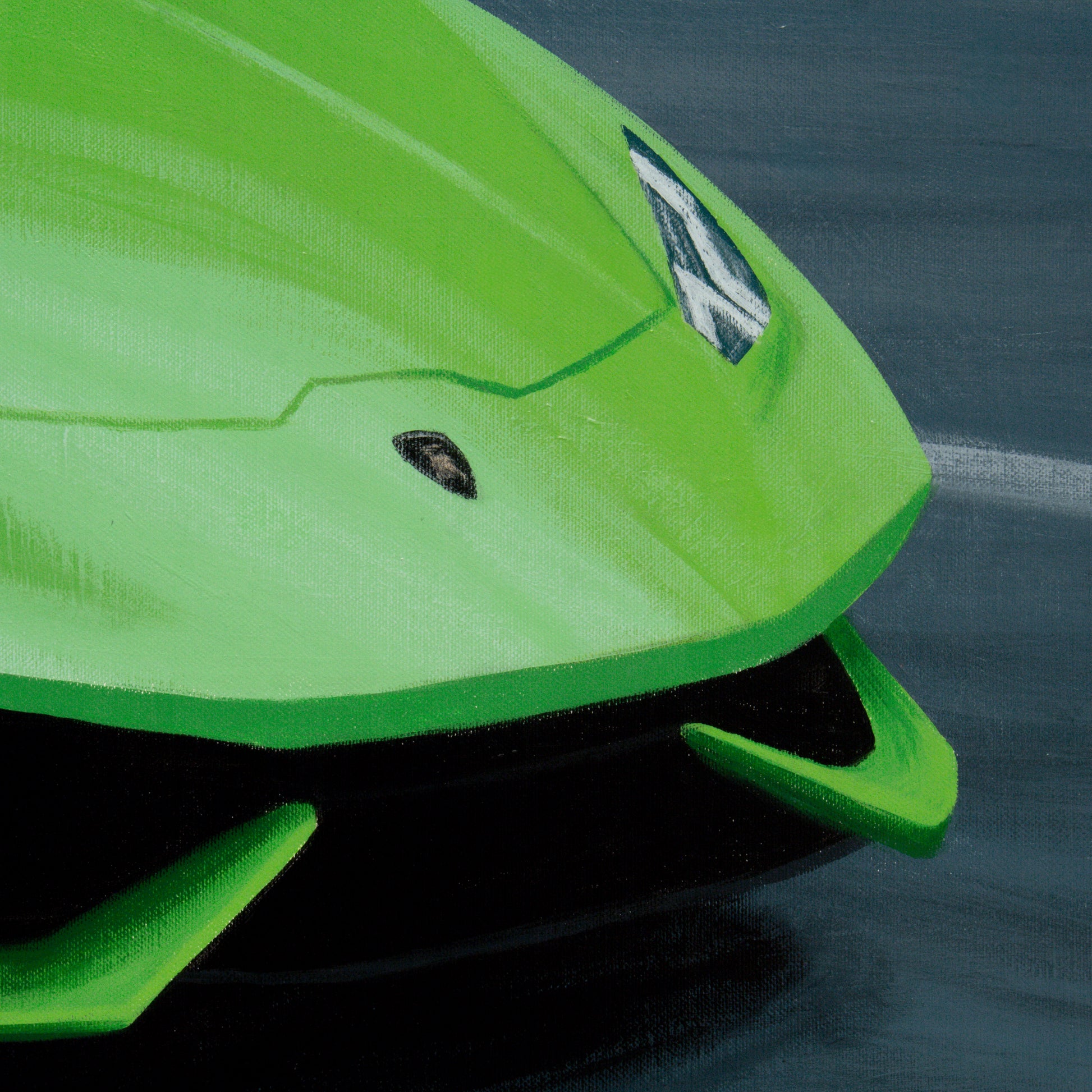 Lamborghini Huracan car painting - original automotive art by artist Odin Larsen