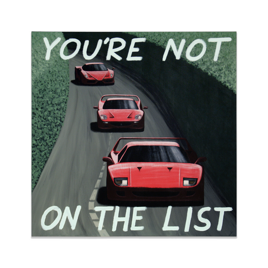 Ferrari Enzo, F40, F50 car painting - original automotive art by artist Odin Larsen