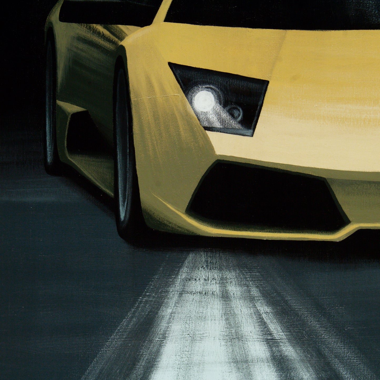 Lamborghini Murcielago car painting - original automotive art by artist Odin Larsen