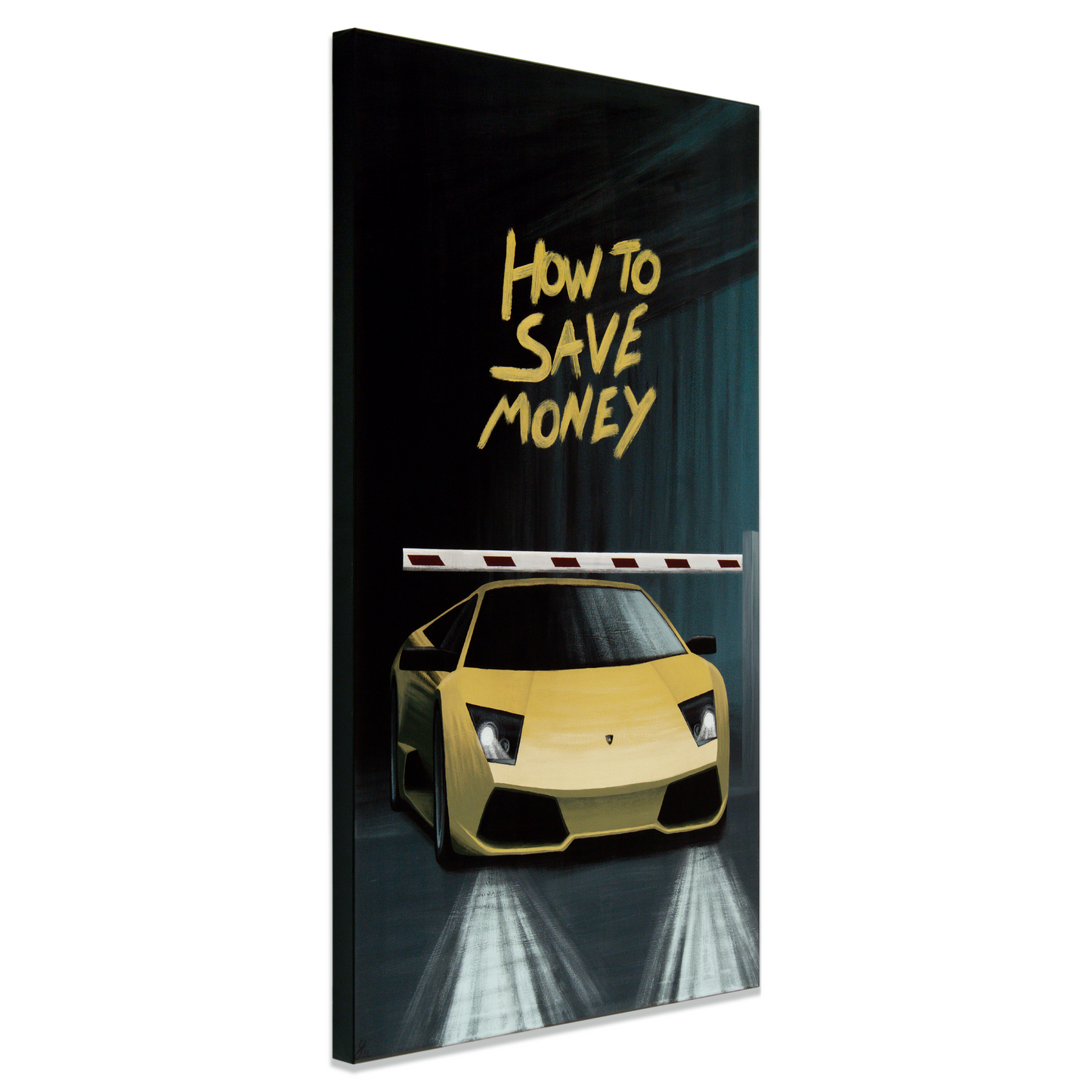 Lamborghini Murcielago car painting - original automotive art by artist Odin Larsen