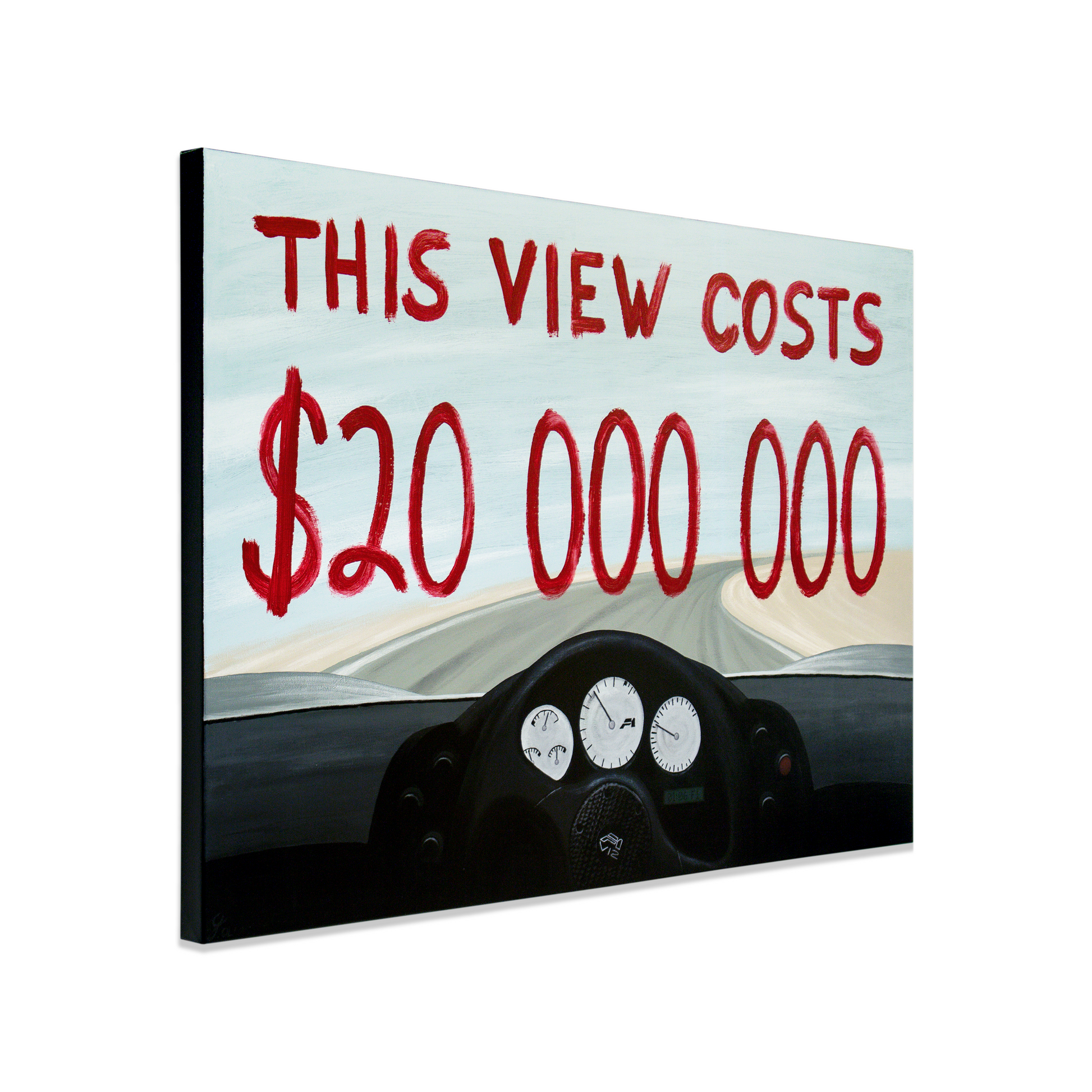 McLaren F1 car painting - original automotive art by artist Odin Larsen