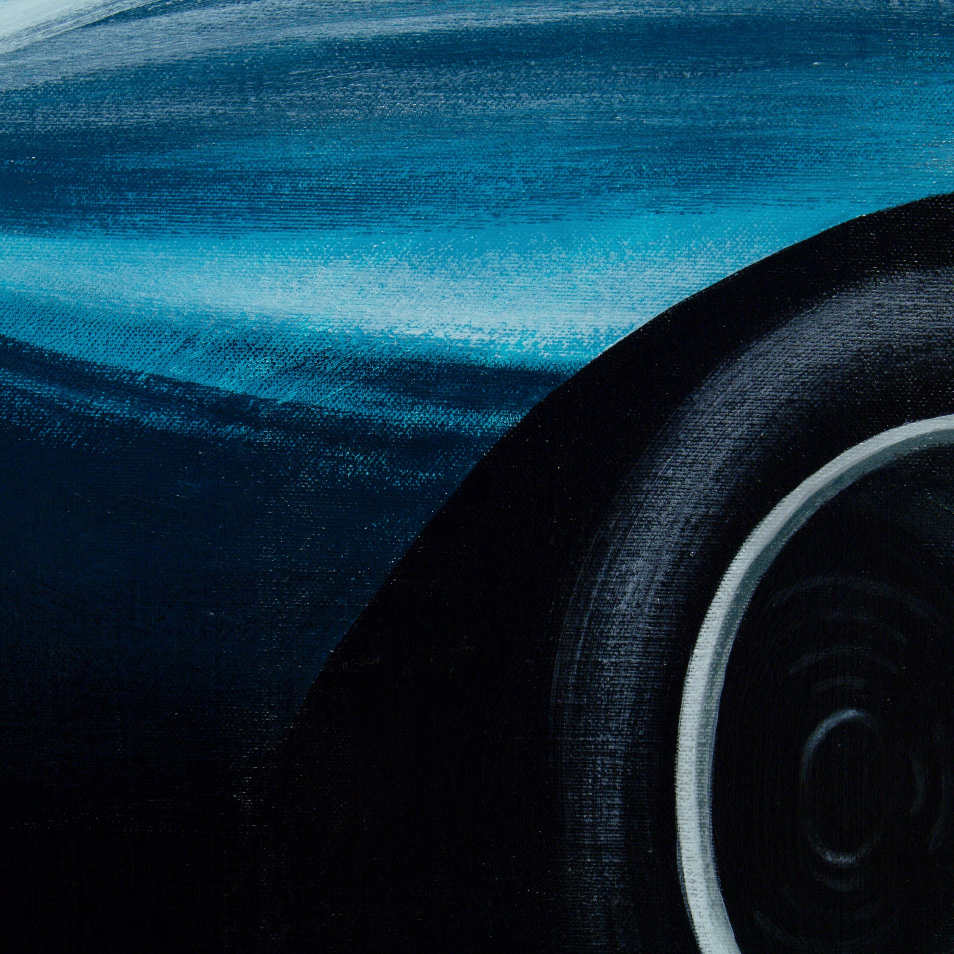 Ford GT40 car painting - original automotive art by artist Odin Larsen