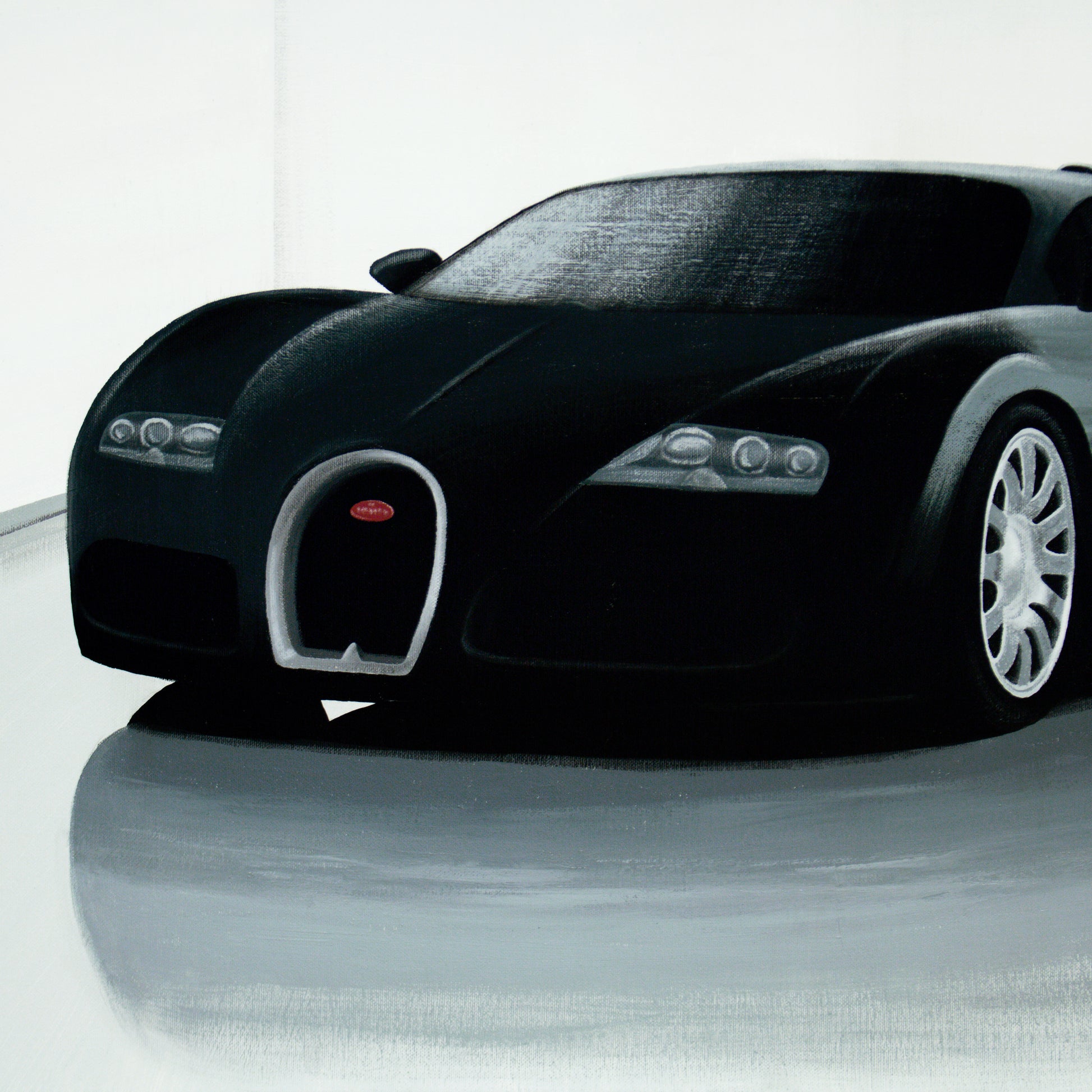 Bugatti Veyron car painting - original automotive art by artist Odin Larsen